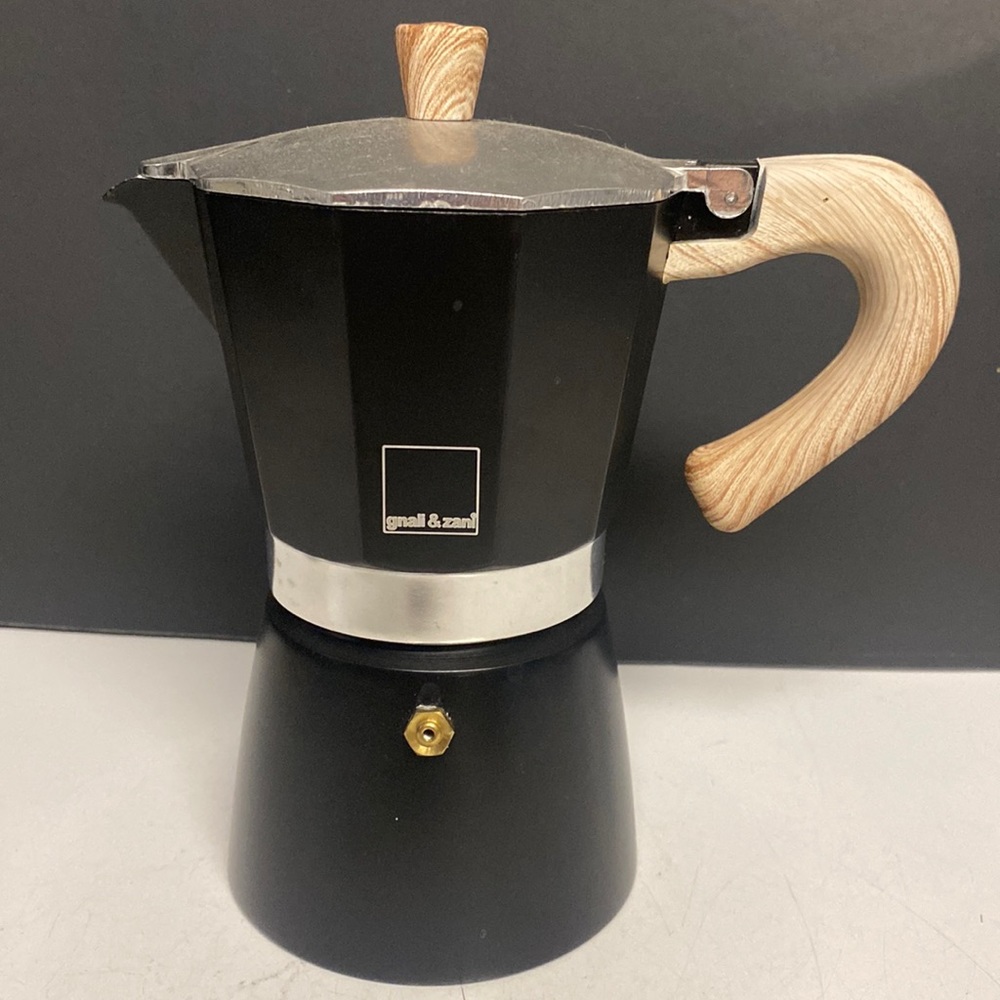 Italian Gnali & Zani Stovetop Coffee MOKA Pot Espresso Maker ITALY Aluminum